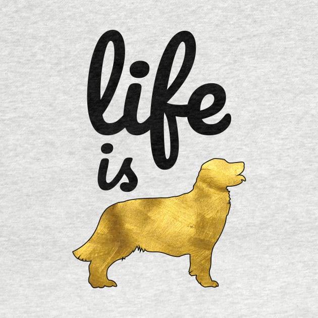 Golden Retriever Dog Gift Shirt Life Is Golden by teeleoshirts